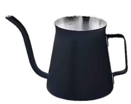 ابريق ترشيح ستيل أسود وأبيض