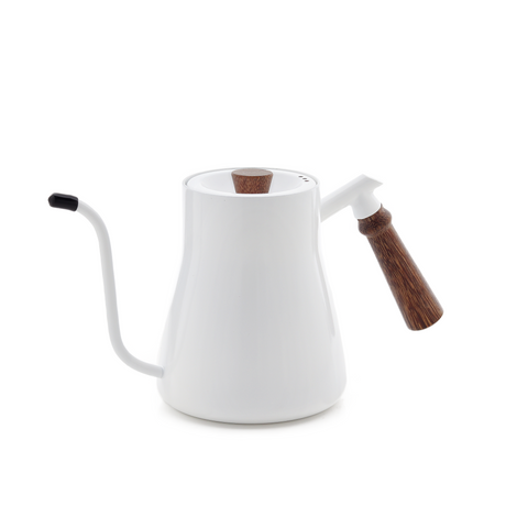 ابريق ترشيح  ستيل بمقبض خشبي